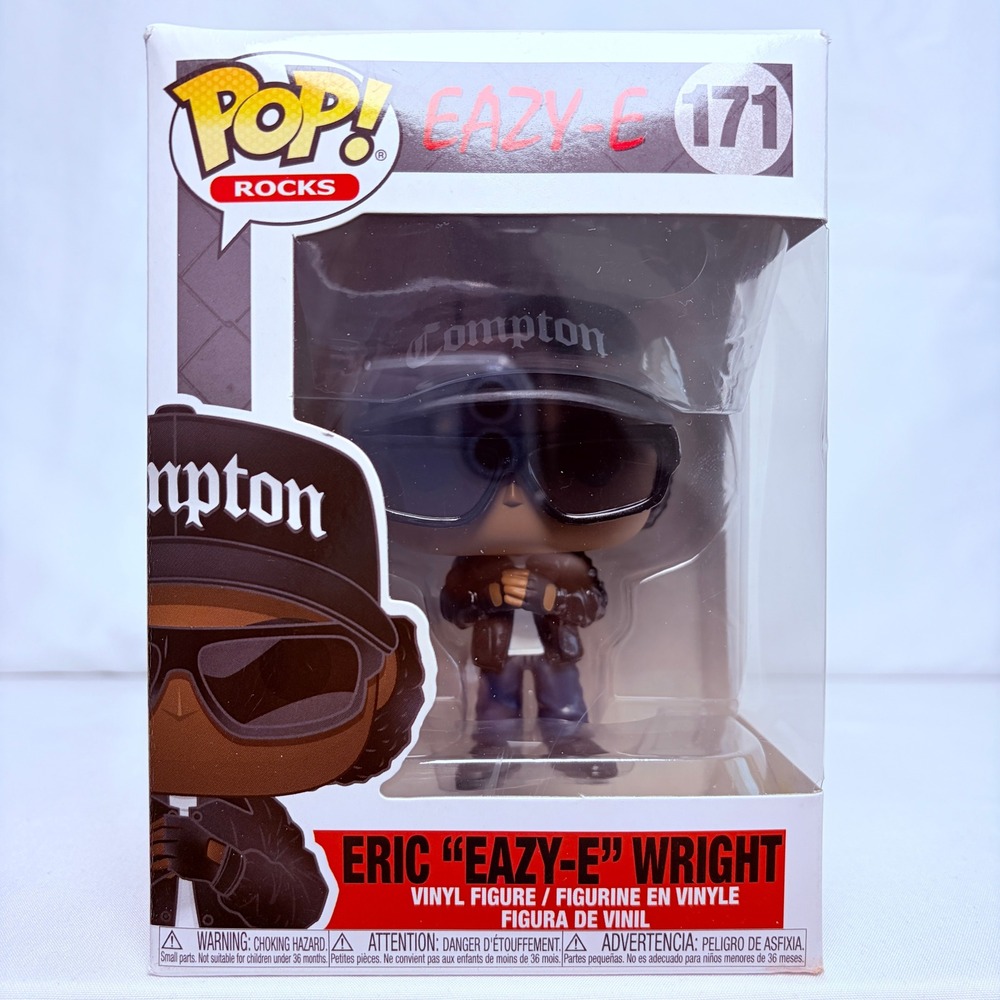 Funko Pop Eazy-E Vinyl Figure OS Black Eric Wright Pop Rocks 171 Compton NWA